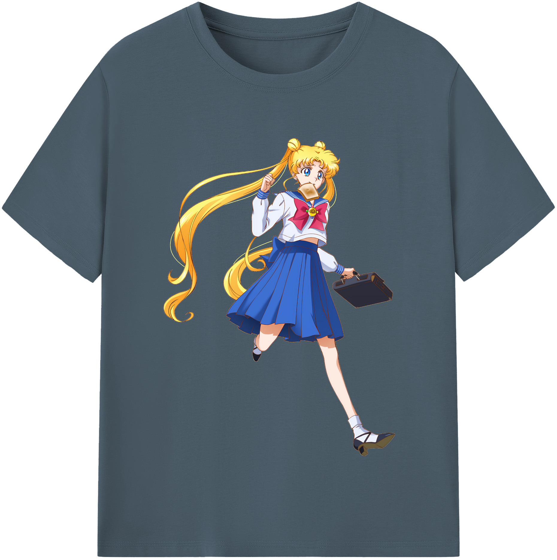 （画像用） 美少女戦士セーラームーン 愛野 美奈子 あいの みなこ Sailor Moon Aino Minako 綿100％半袖Tシャツ（フロントプリント）